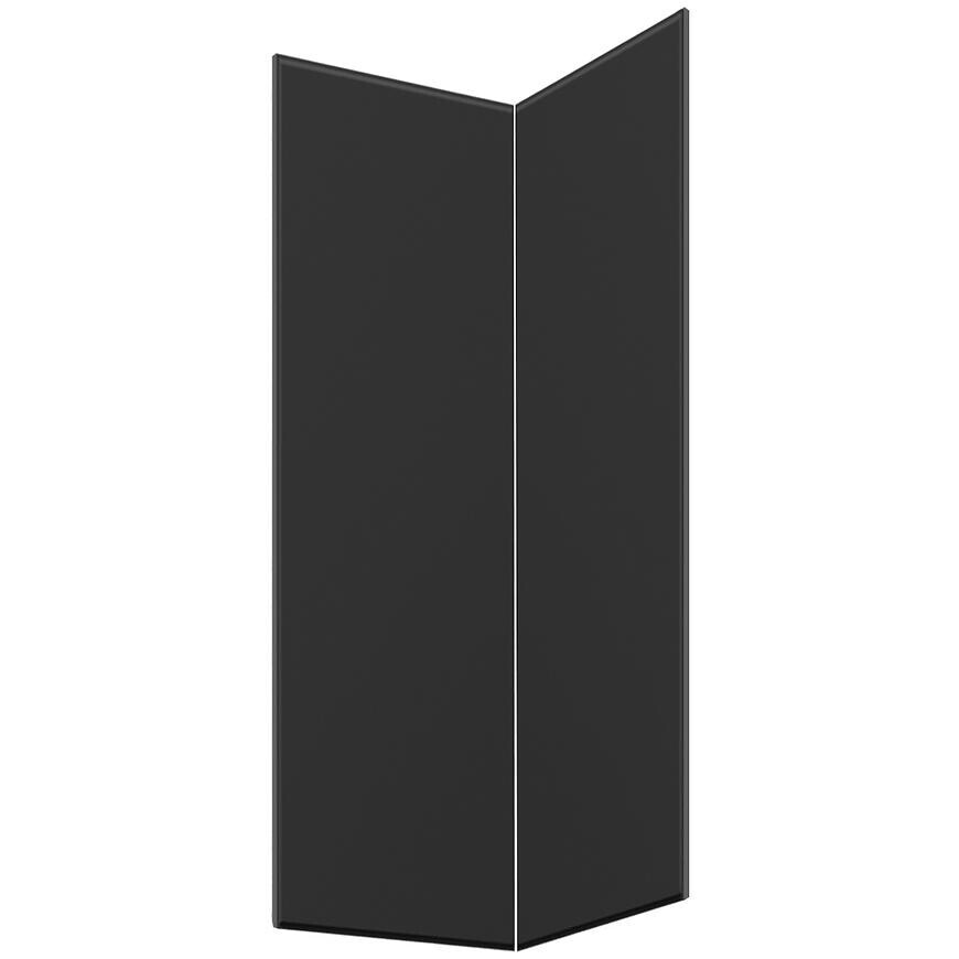 Kuchyňská dvířka Luxeo F16-G60N2(72) tenký rám černá