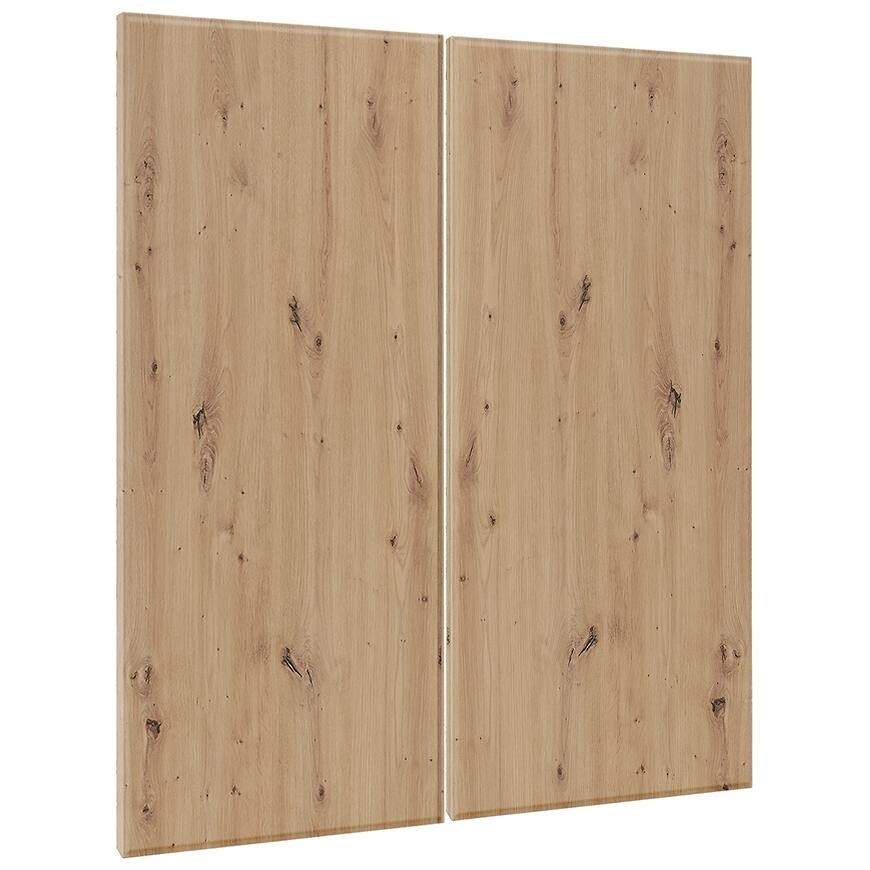 Kuchyňská dvířka Luxeo F16-G80(72) tenký rám dub