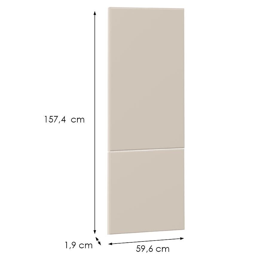 Kuchyňská dvířka Luxeo F16-N60N tenký rám kašmír