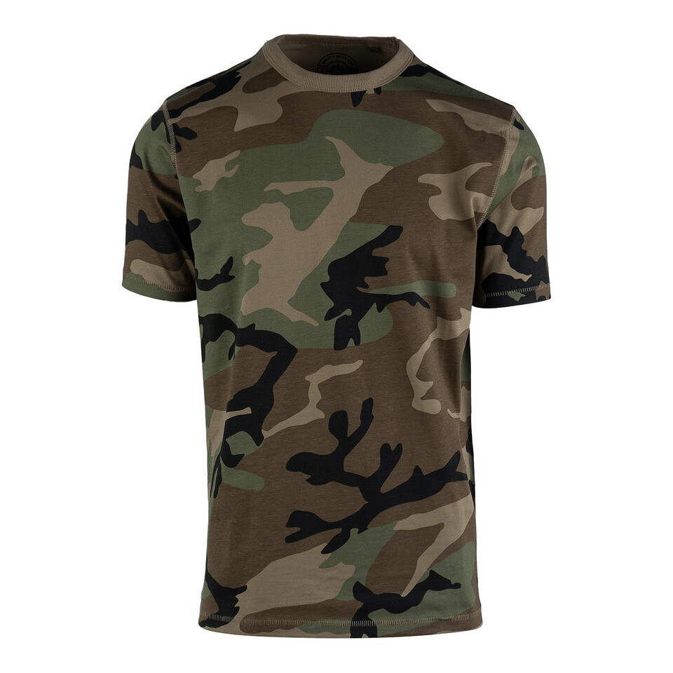 Tričko Fostex Heavy Duty - woodland, S