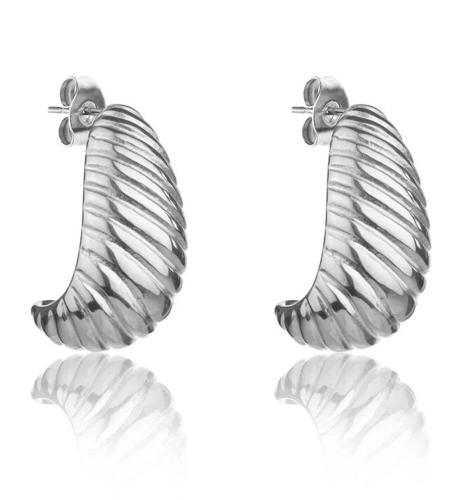 Marc Malone Elegantní ocelové náušnice MCE24040S