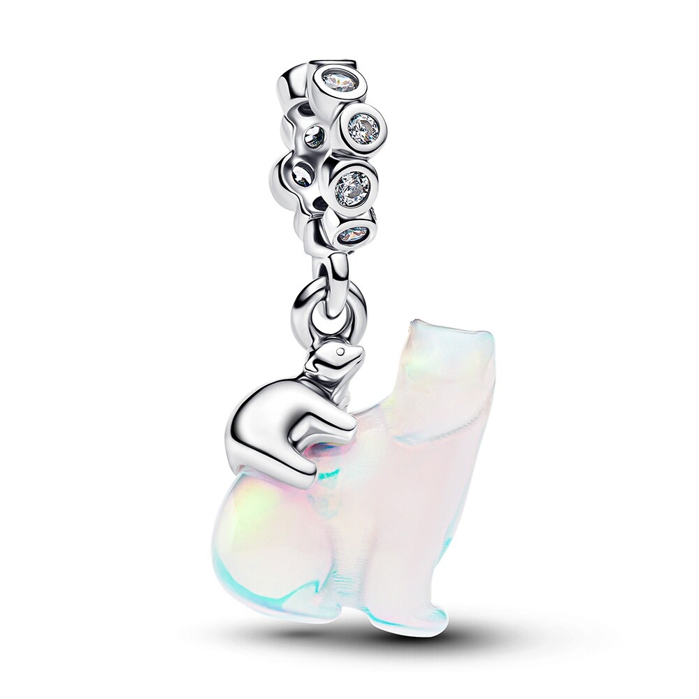 Pandora Stříbrný přívěsek Lední medvědice Moments/ME 794243C01