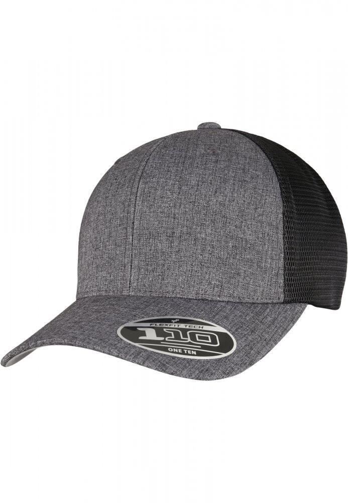 110 Mesh 2-Tone Cap - melange charcoal/black