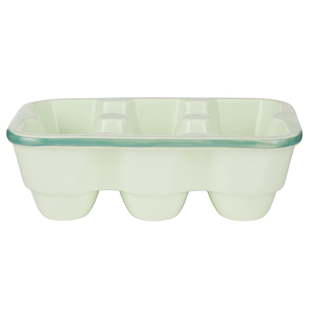 EGGS ON Keramický stojan na vajíčka - zelená