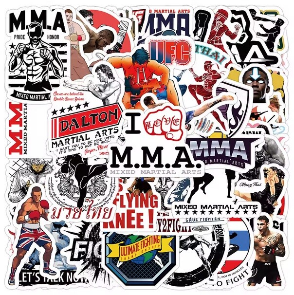 Bojové samolepky nejen MMA