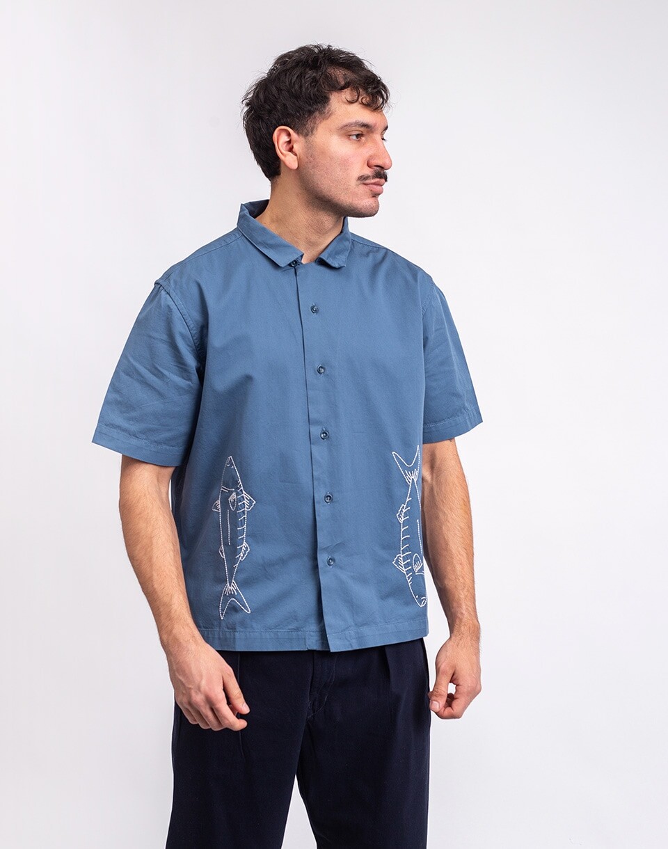 Service Works Mackerel Shirt SLATE M