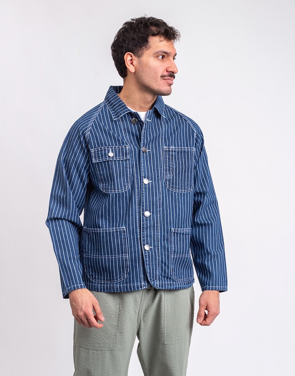 Service Works Pinstripe Denim Coverall 2.0 INDIGO M
