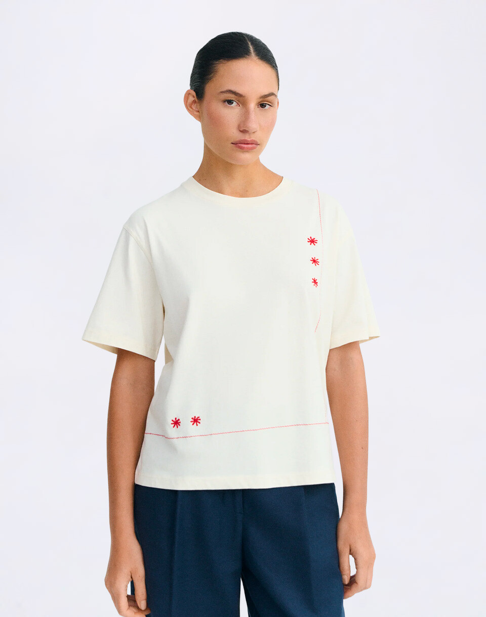 Thinking MU Sole Mio Pannacota Lucia Tee ECRU XS