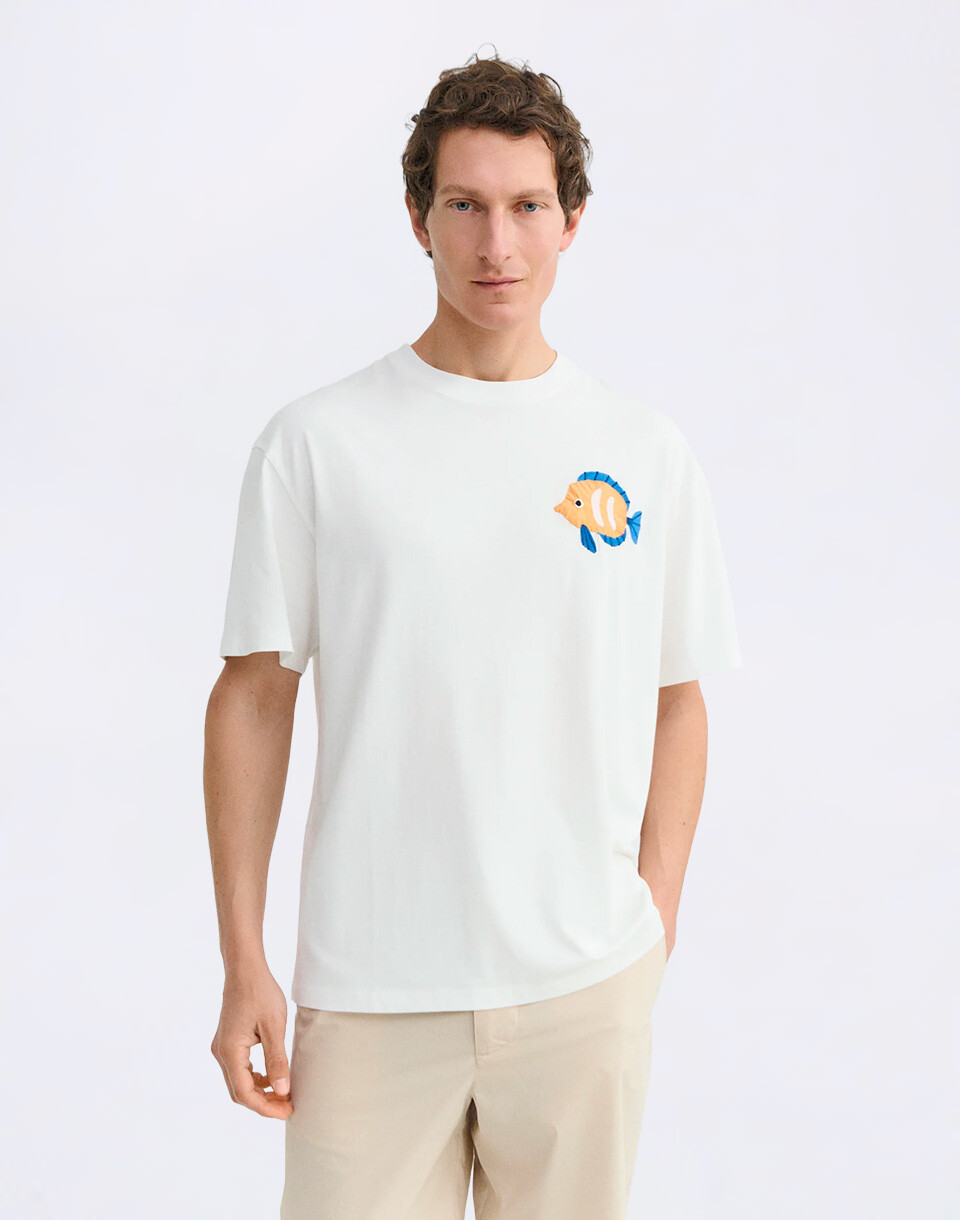 Thinking MU Thinking Mu Payaso Patch Aaron Tee WHITE S