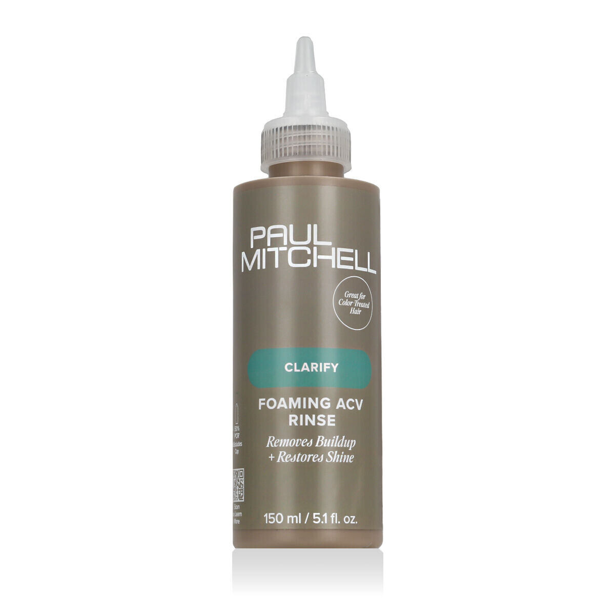 Paul Mitchell Clarify Foaming ACV Rinse před-šamponová péče pro exfoliaci pokožky hlavy a vyhlazení vlasů 150 ml pro ženy