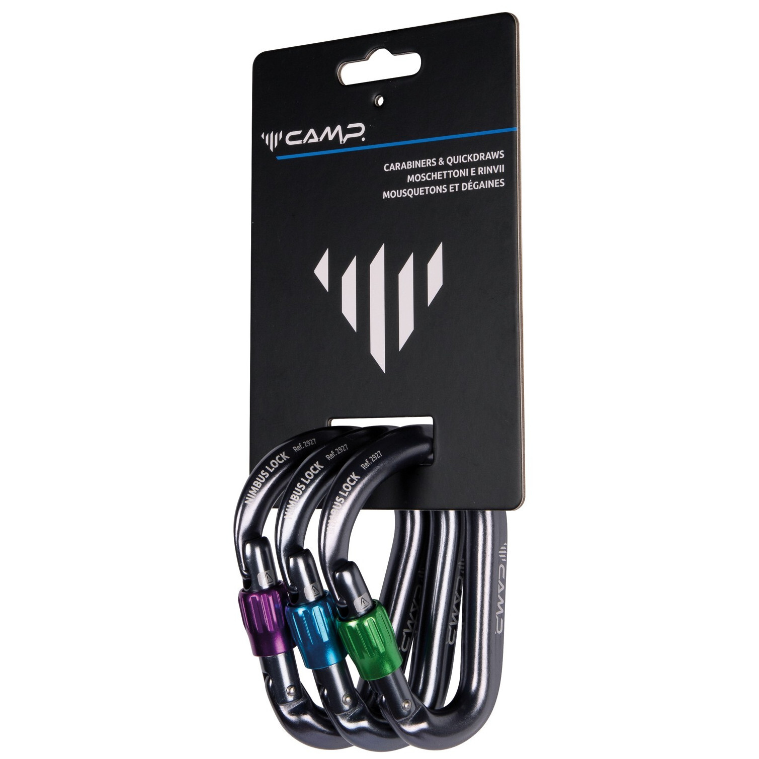 Sada karabin Camp Nimbus Lock 3 Pack Barva: šedá