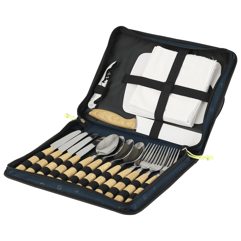 Sada příborů Outwell Morella Picnic Cutlery Set Barva: hnědá/stříbrná