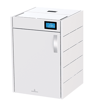 Peletová kamna s výměníkem Bronpi HYDROBOX, 16 kW, bílá