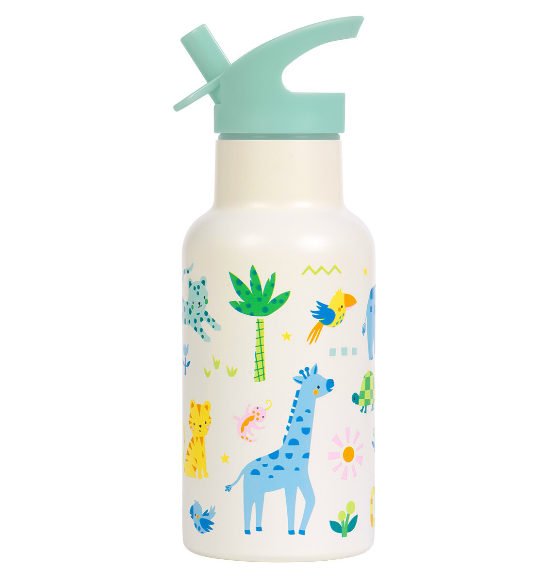 A Little Lovely Company - nerezová láhev na pití, 350 ml – džungle