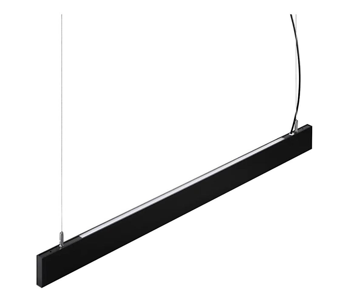 Ideal Lux - LED Lustr na lanku STEEL LED/29W/230V 3000K CRI 90 120 cm černá 367606