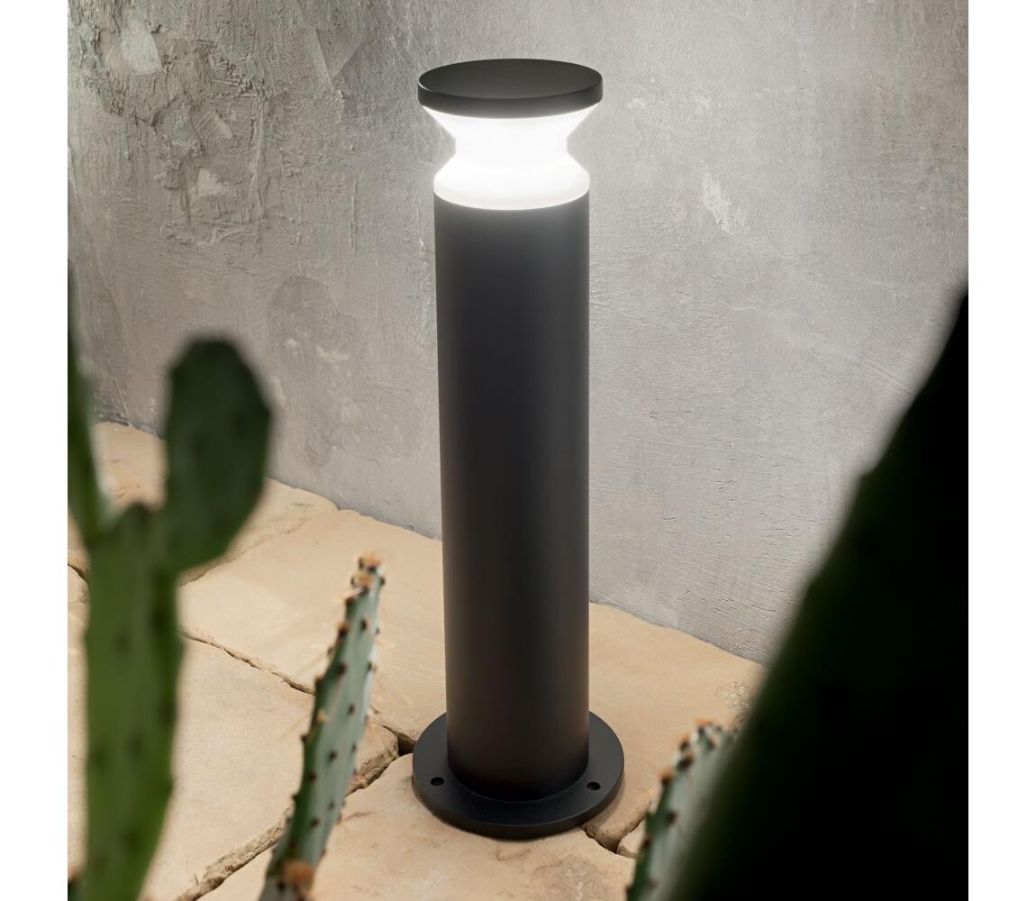 Ideal Lux - Venkovní lampa TORRE 1xE27/15W/230V 60 cm IP65 černá 186955