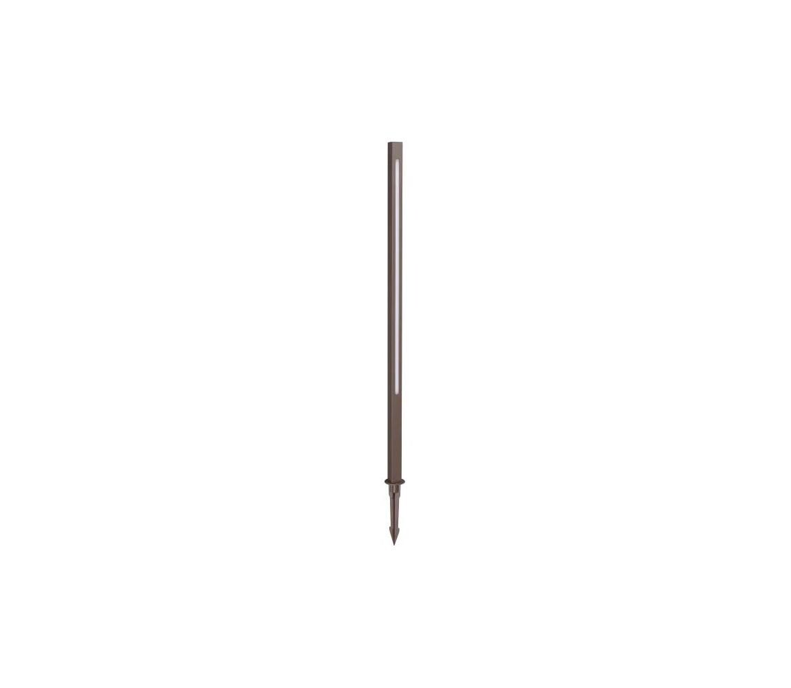 Ideal Lux - LED Venkovní lampa JEDI LED/12W/230V 80 cm CRI 90 IP65 hnědá 372273