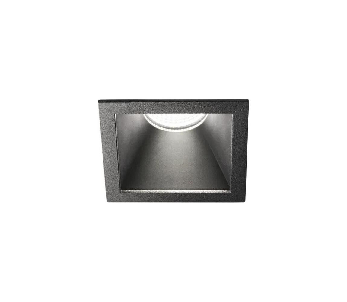 Ideal Lux - LED Podhledové svítidlo GAME TRIM LED/11W/230V 8,4x8,4 cm IP40 černá 192383
