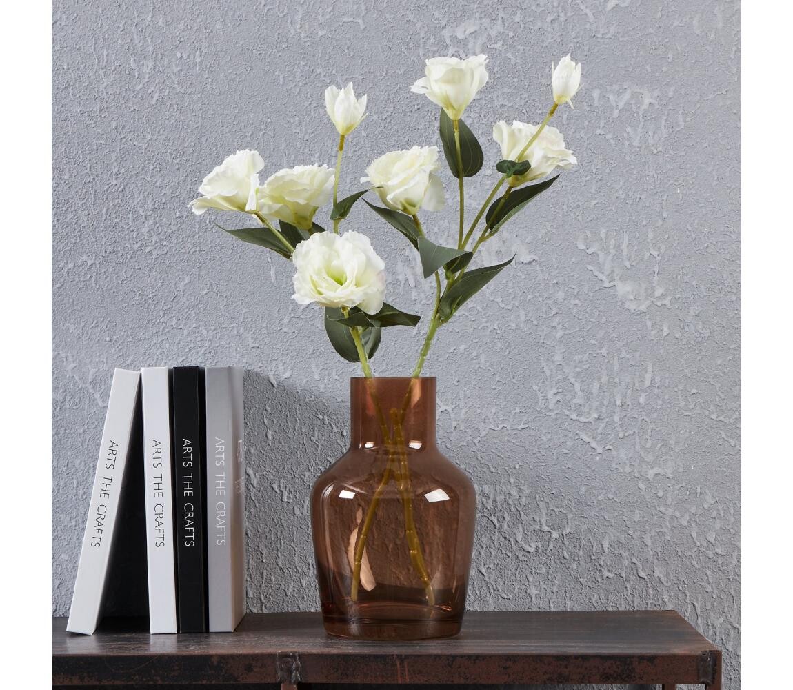 Eglo 421221 - Skleněná váza SIRANANA 22x14,5 cm hnědá/kouřová 421221