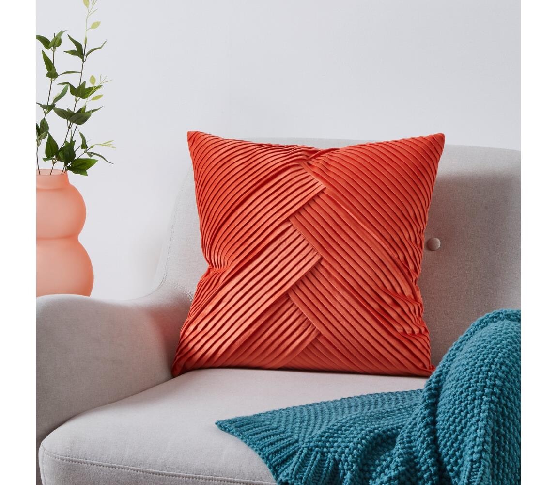 Eglo 420264 - Dekorační polštář SHOURA 45x45 cm oranžová 420264