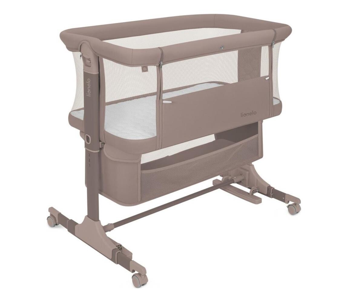 Lionelo - Dětská postýlka 3v1 JODIE Beige Taupe 5903771727679