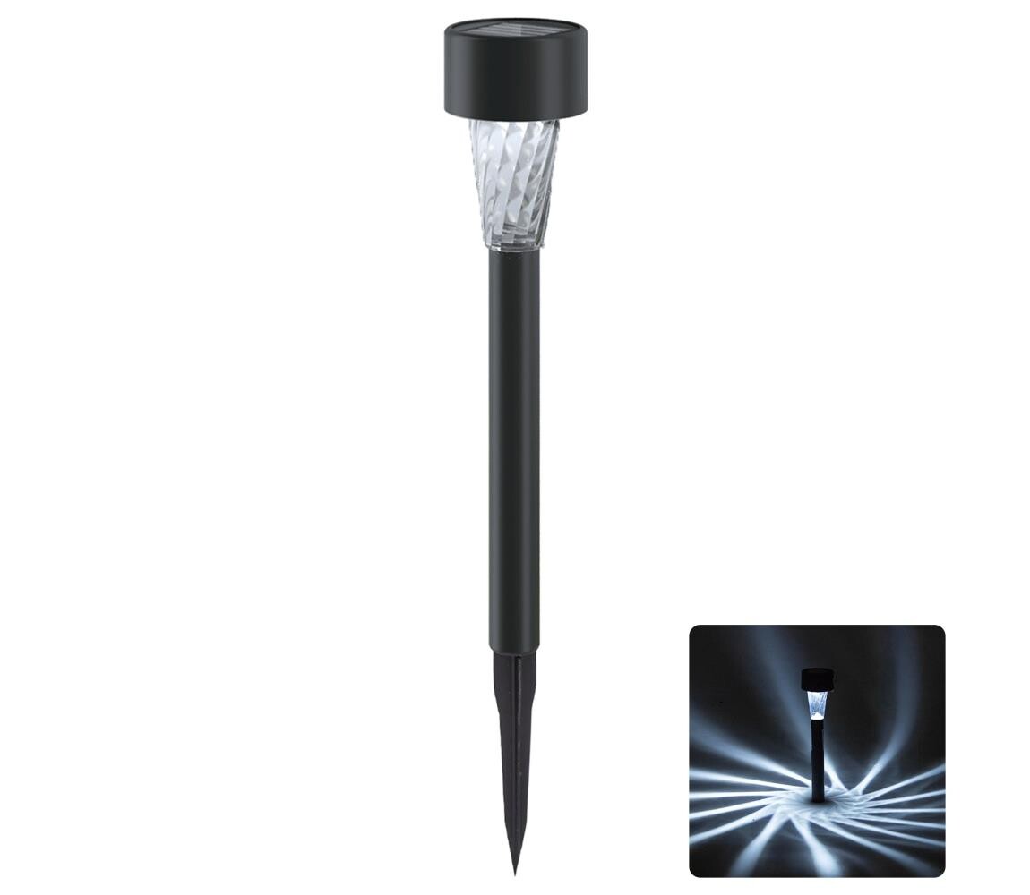 B.V.  - LED Solární svítidlo LED/2V IP44 40 mAh černá B10201ADBW