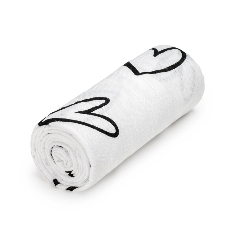 T-TOMI Velká bavlněná TETRA osuška Hearts