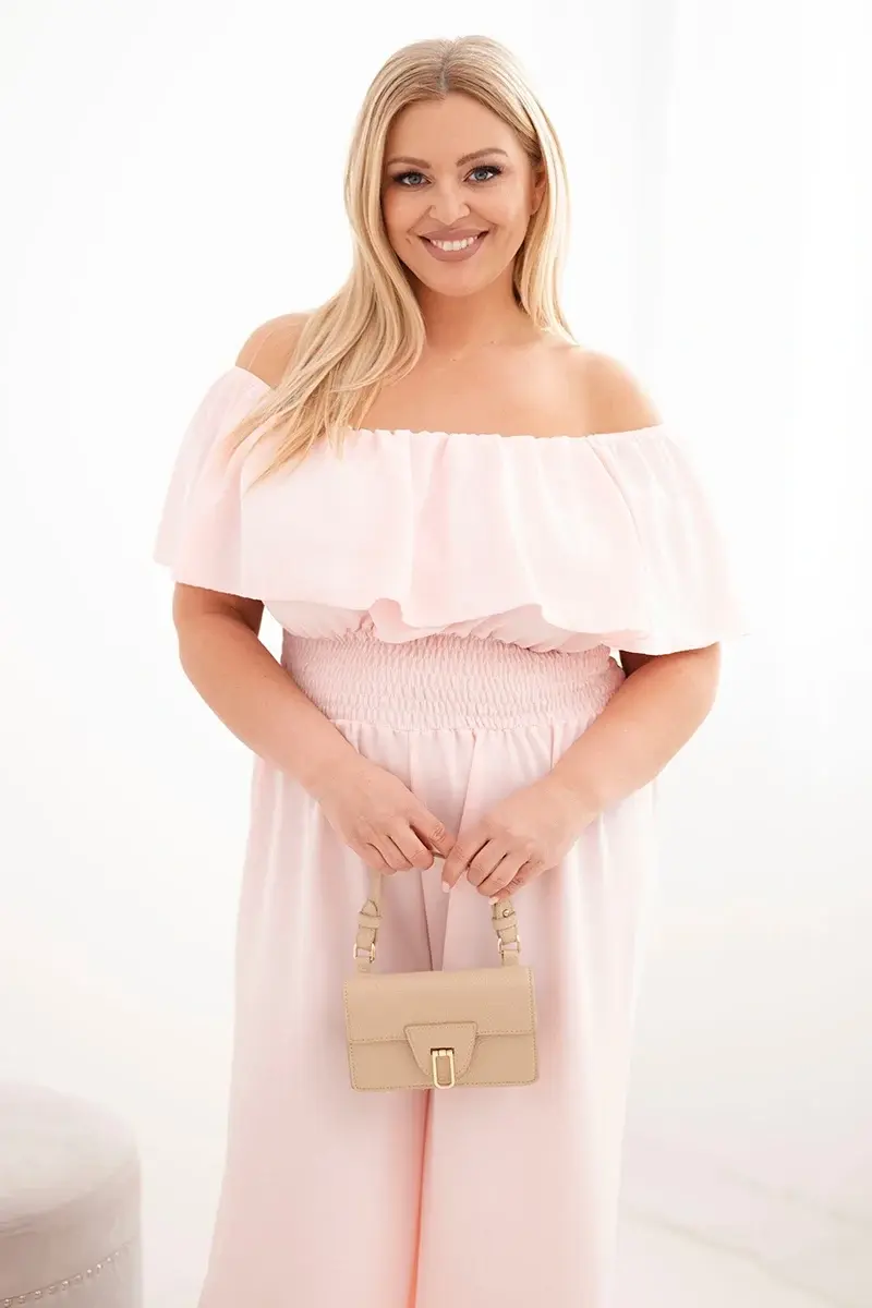 Kesi dámský plus-size overal s volány