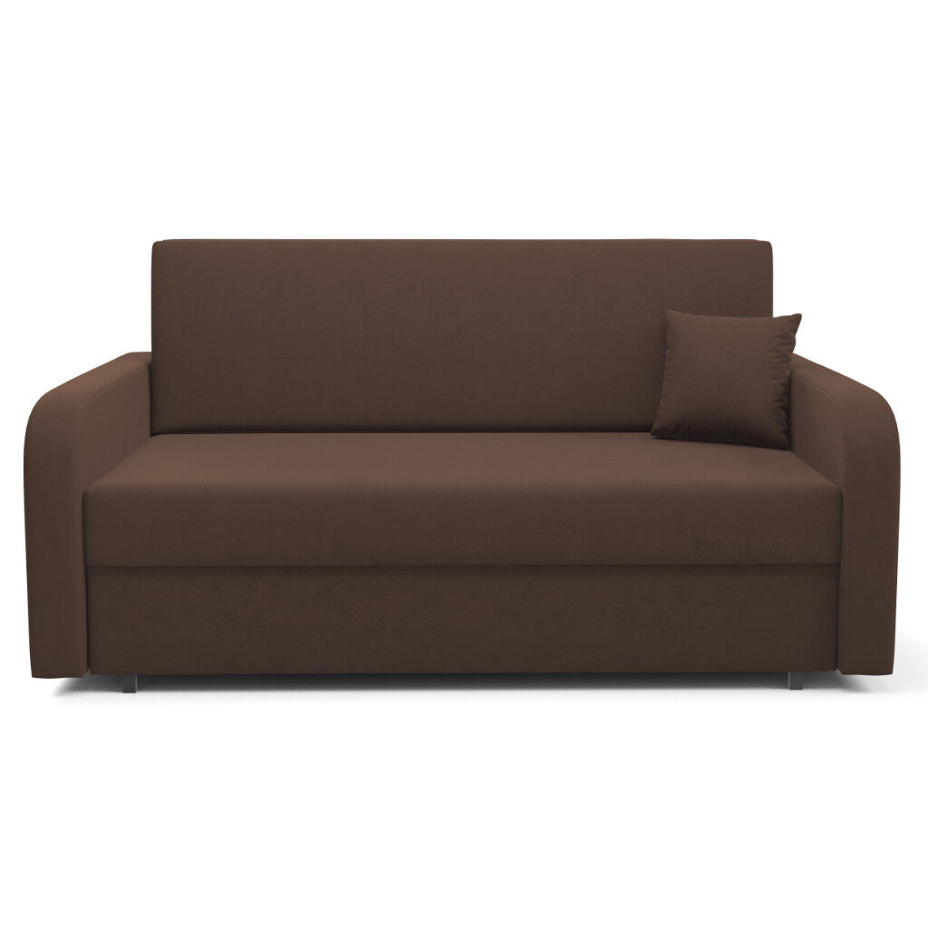 Rozkládací pohovka FERINO Kronos, 160 cm Barva látky Kronos: Hnědá (Kronos 06)
