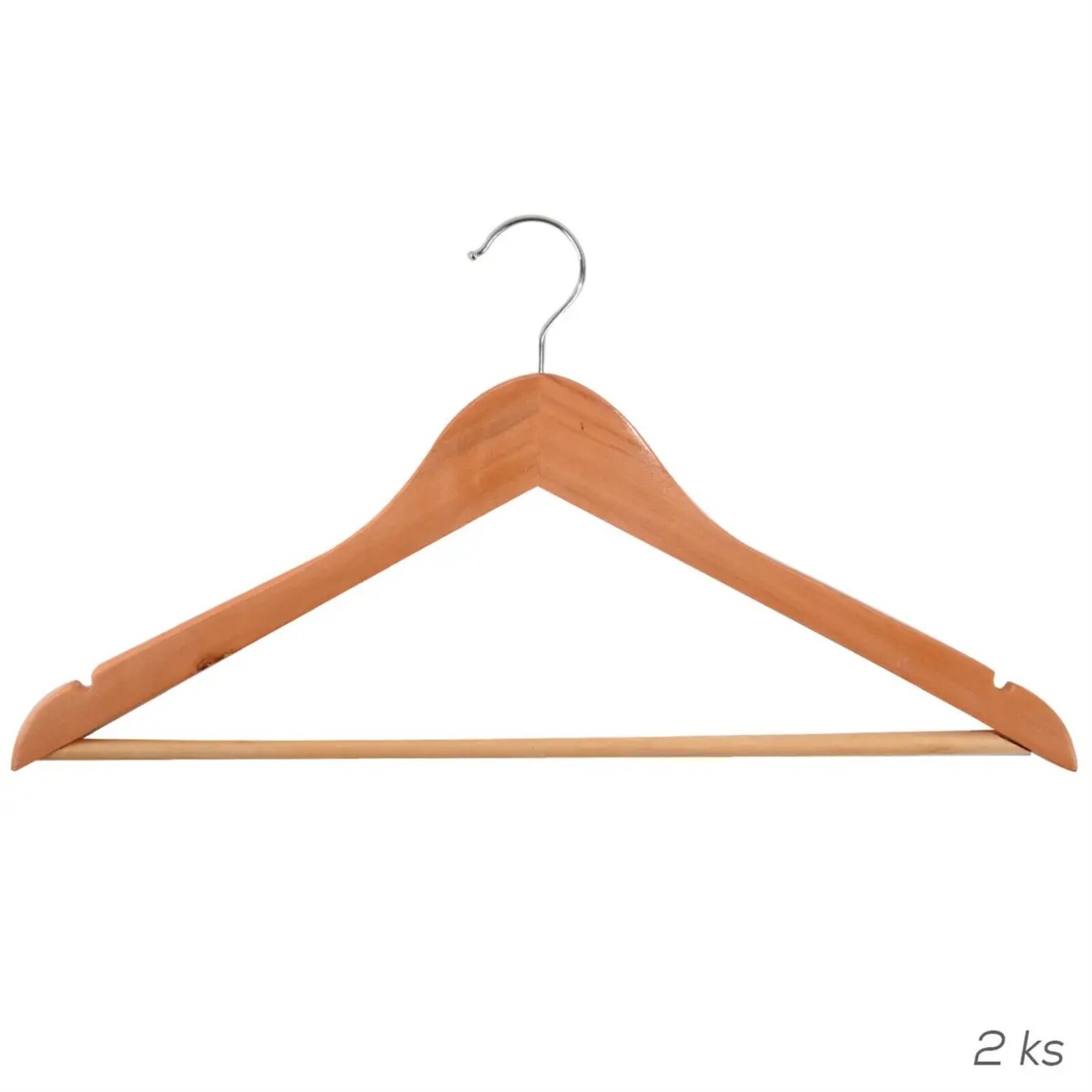 Tvoříme vaši domácnost - Orion Ramínko dřevěné, otočné - 2 ks v balení, buk