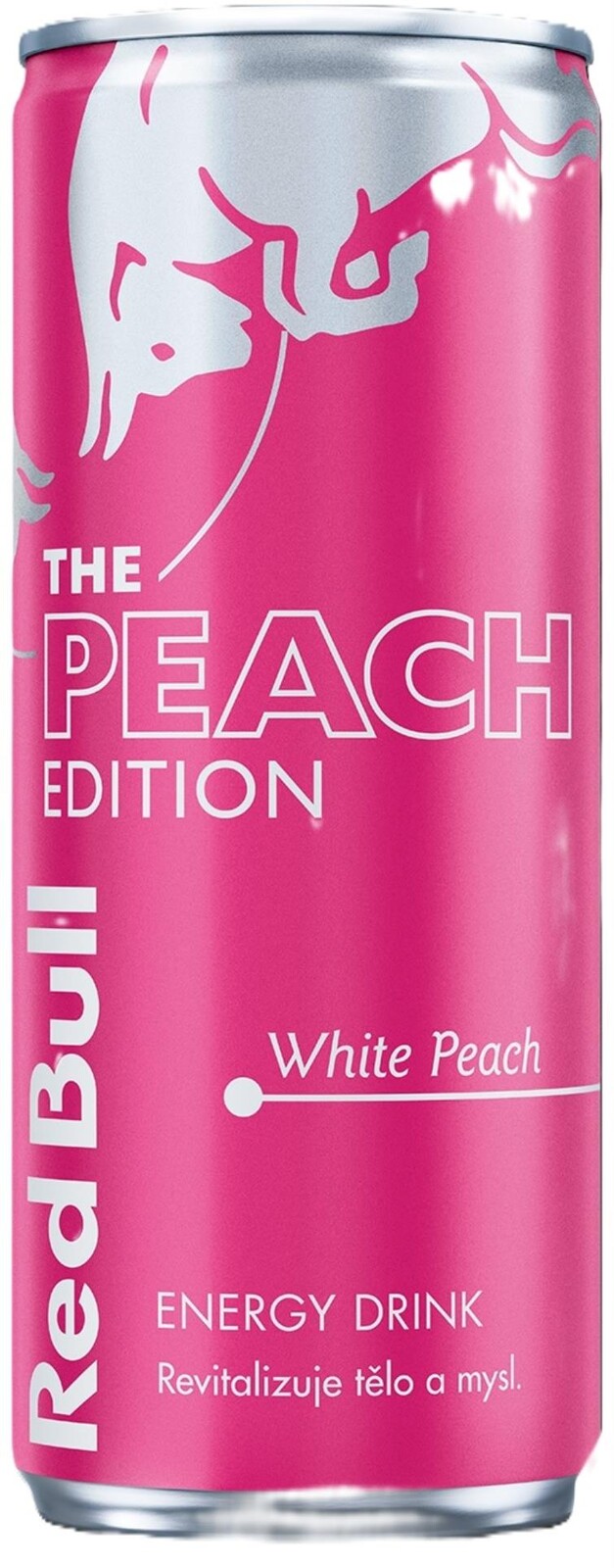 Energetický nápoj Red Bull - Peach, bílá broskev, 0,25 l