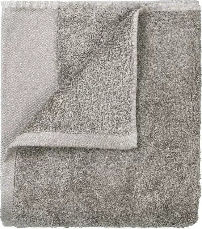 Šedé froté ručníky v sadě 2 ks z bio bavlny 30x50 cm Riva – Blomus