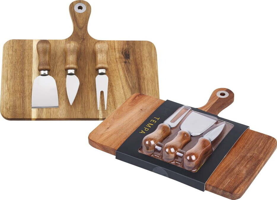 Dřevěné prkénko s příslušenstvím 4 ks 29x25 cm Fromagerie – Ladelle