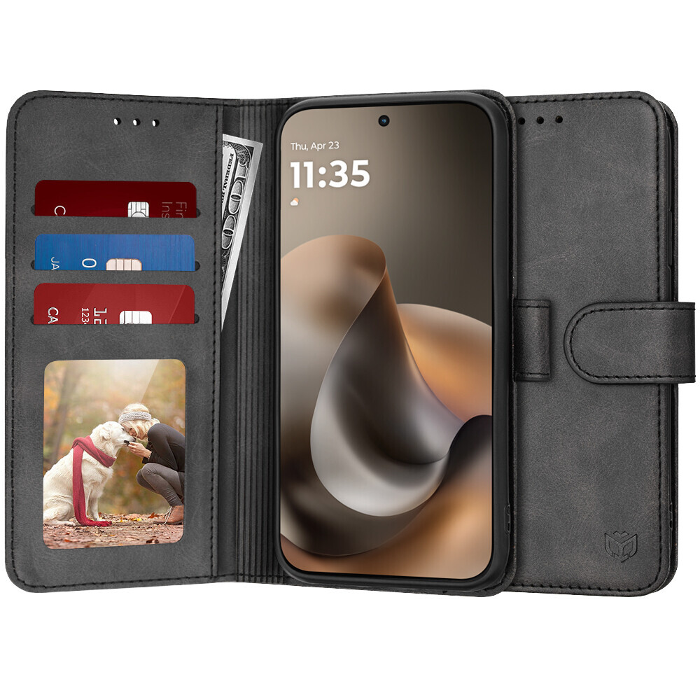 Pouzdro Techsuit Diary Book Motorola Moto G77 / G67 černé