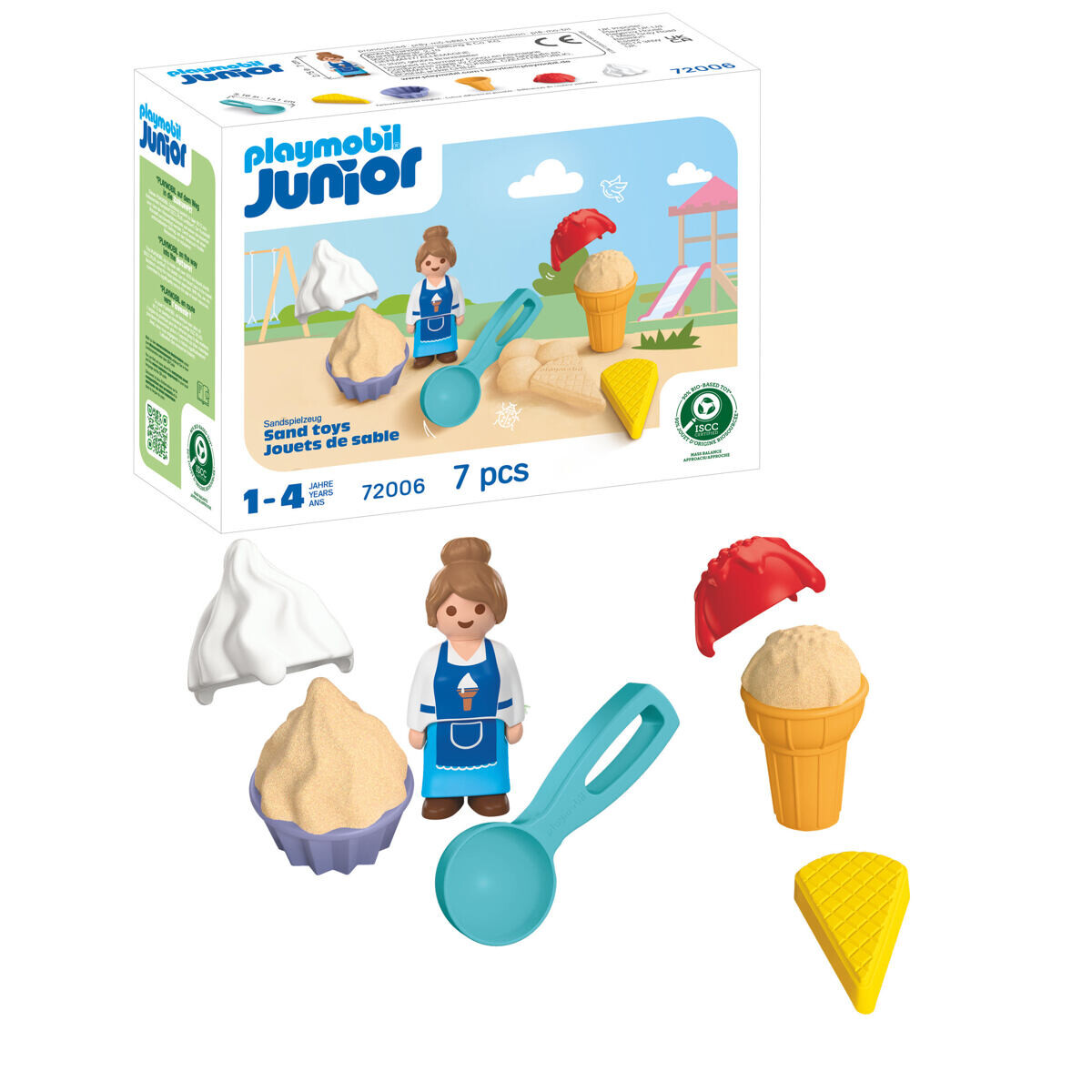 Playmobil JUNIOR: Pískoviště Zmrzlinárna