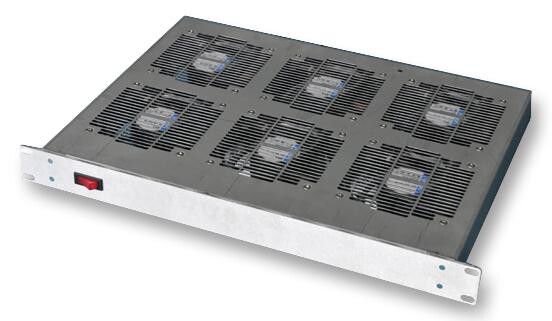 Ebm-Papst Ft600Sp30-01 Fan Tray, 6 Fans, Iec Plug & Switch