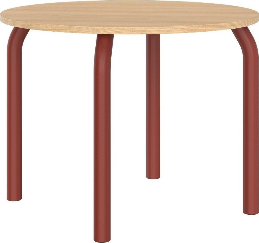 Kulatý jídelní stůl s deskou v dubovém dekoru ø 100 cm Meko – noo.ma