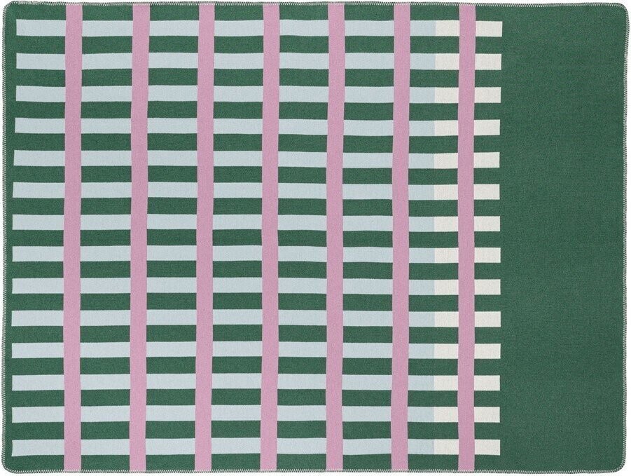 Zelená/růžová deka 160x200 cm Onu – noo.ma