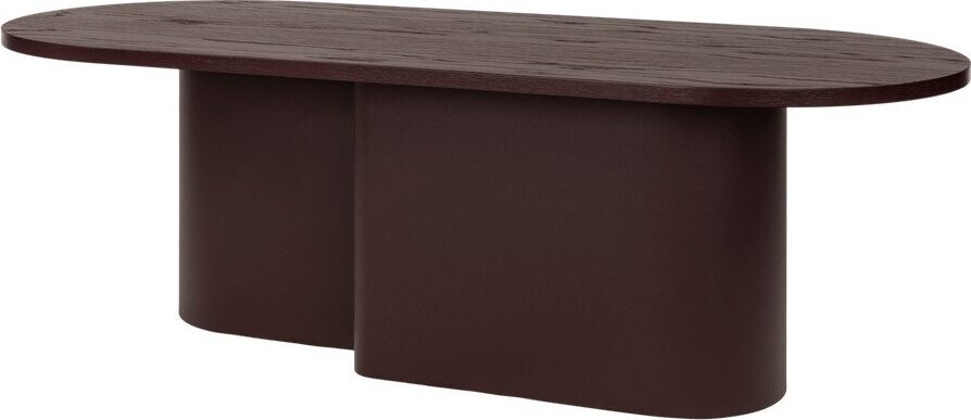 Vínový konferenční stolek s deskou v dubovém dekoru 50x115 cm Looi – noo.ma