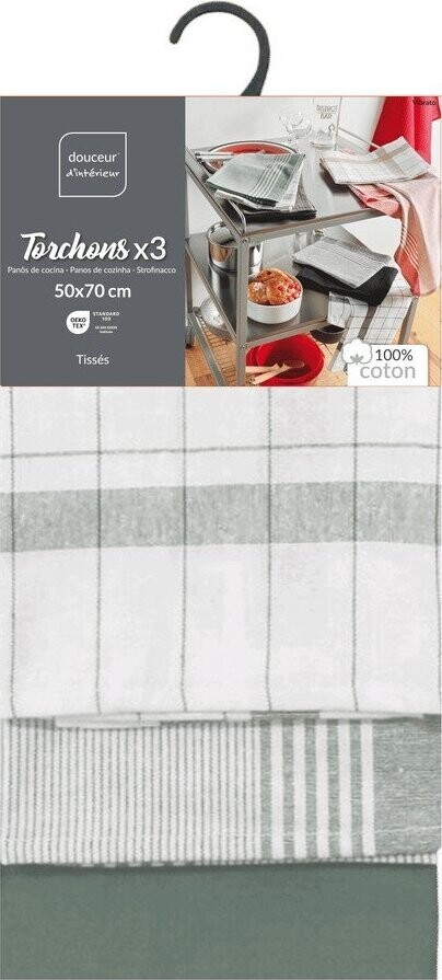 Bavlněné utěrky v sadě 3 ks 50x70 cm Vibrato – douceur d'intérieur