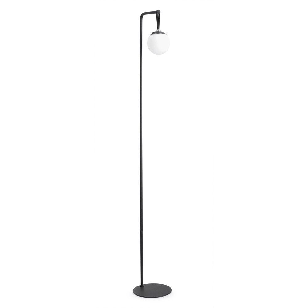 Černá LED stmívatelná stojací lampa s plastovým stínidlem (výška 140 cm) Balmony – Bizzotto