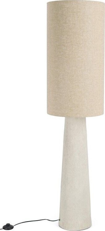 Béžová stojací lampa s textilním stínidlem (výška 140 cm) Marara – Bizzotto