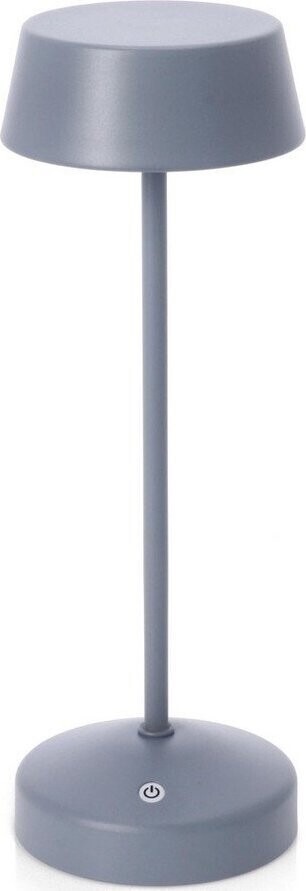 Modrá kovová LED stmívatelná/s bezdrátovou nabíječkou stolní lampa s plastovým stínidlem (výška 33 cm) Esprit – Bizzotto