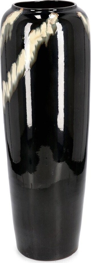 Černá terakotová ručně vyrobená/vysoká váza (výška 81 cm) Coira – Bizzotto