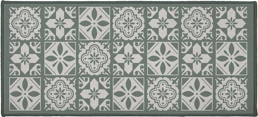 Zelená textilní koupelnová předložka 50x120 cm Constantine – douceur d'intérieur