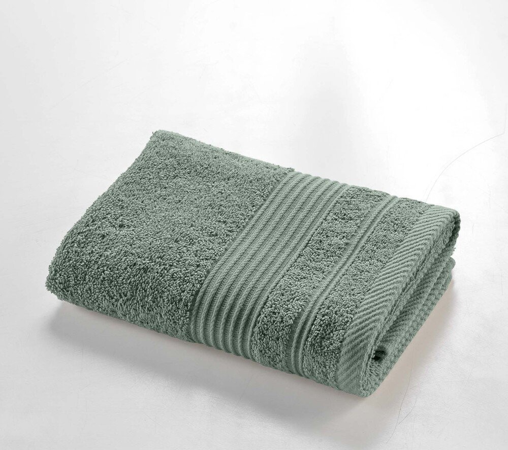 Šalvějově zelený froté bavlněný ručník 50x90 cm Tendresse – douceur d'intérieur