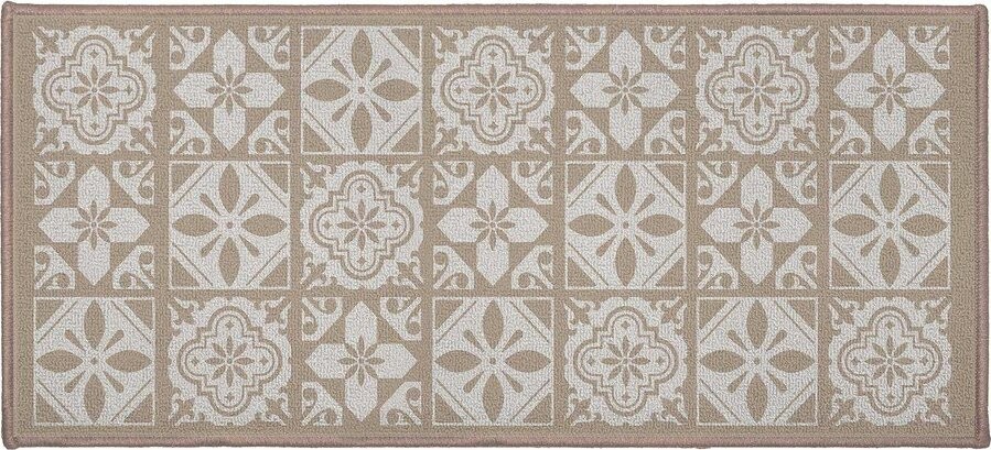 Béžová textilní koupelnová předložka 50x120 cm Constantine – douceur d'intérieur