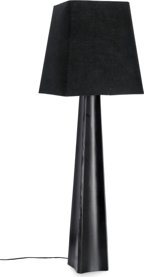 Černá stojací lampa s textilním stínidlem (výška 151 cm) Tripura – Bizzotto