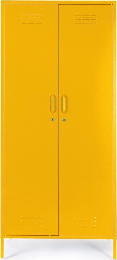 Žlutá kovová uzamykatelná skříňka 80x185x50 cm Cambridge – Yes Everyday
