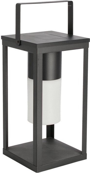 Černá solární/na USB LED lucerna (výška 38 cm) Solar – Bizzotto